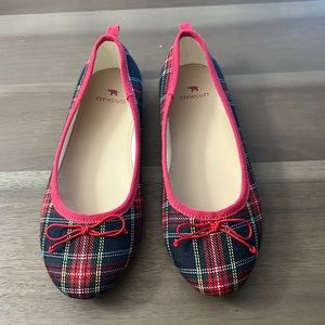 J Crew Crewcuts Plaid Ballet Slippers
